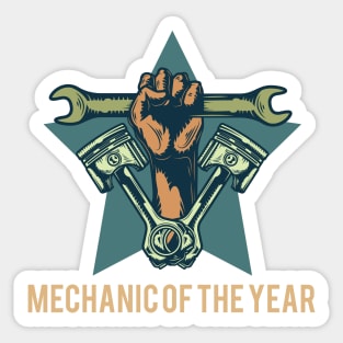 Mechanic of The Year Sticker